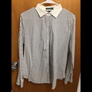 Striped button down shirt